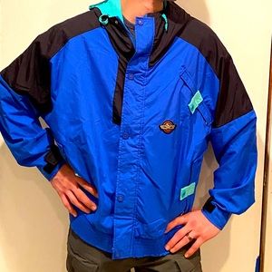 Vintage 90s men’s serac blue snow jacket 40